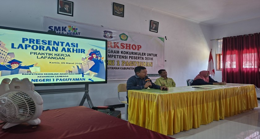Uji Mental dan Kompetensi, Jurusan Akuntansi SMKN 1 Paguyaman Gelar Ujian Laporan PKL